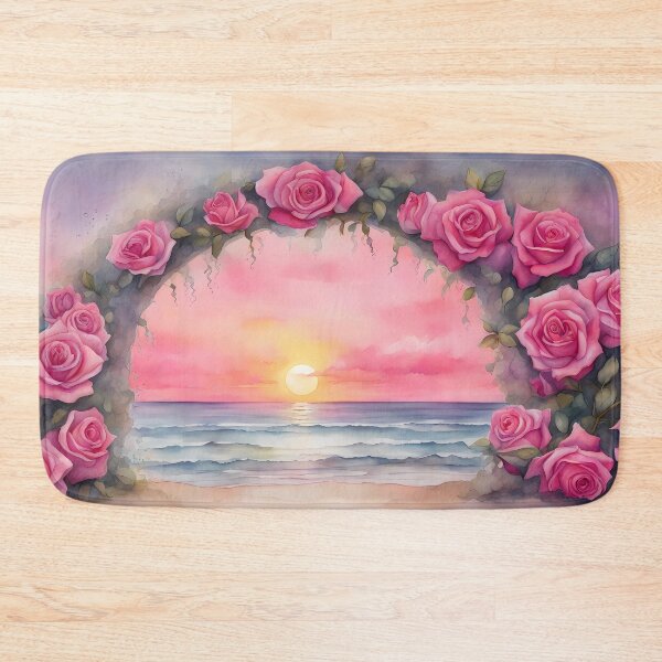 Item preview, Pink Rose Arch on Beach designed and sold by CalmnessbyChoice.