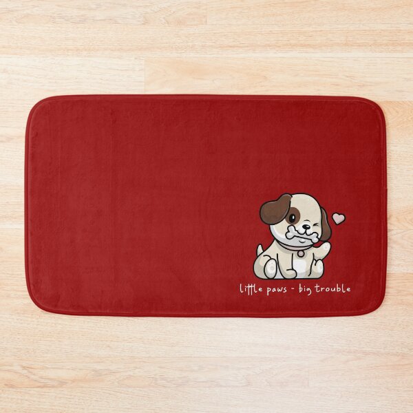 Item preview, Little Paws - Big Trouble Brown Cartoon Dog designed and sold by AM-Storefront.