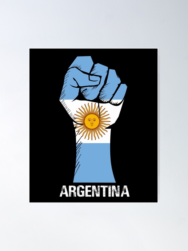 Argentina Flag Souvenir Gift Country Skull Argentinian Heritage Poster for  Sale by DadJokeDescript