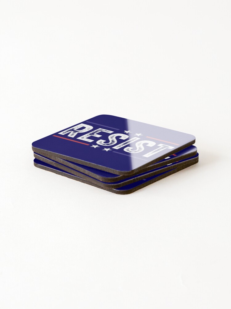 Thumbnail 4 of 5, Coasters (Set of 4), RESIST! designed and sold by RuthFurtado.