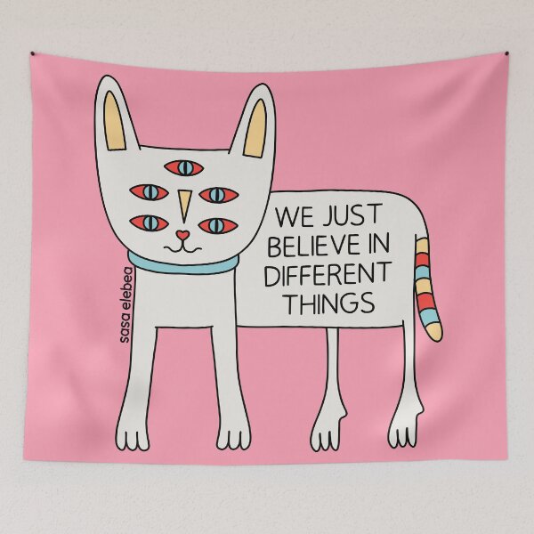 Item preview, Cat with 5 eyes by Sasa Elebea designed and sold by Sabrina Brugmann.