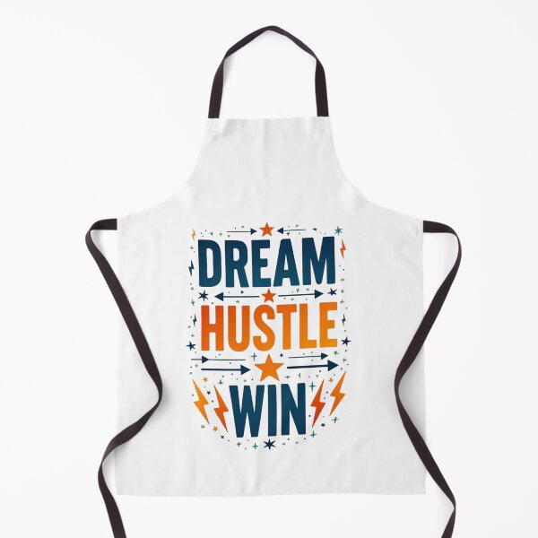 Item preview, Dream Hustle Win – Motivational Quote Design with Stars & Lightning for T-Shirts, Stickers, Phone Cases & More designed and sold by TubaPrints.