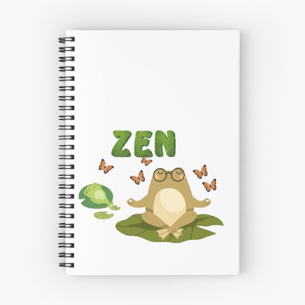 Item preview, Zen Meditating Frog – Peaceful Nature Illustration designed and sold by chanshoping.