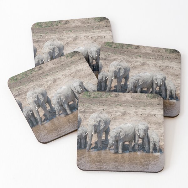 Item preview, Nine Elephants Masai Mara Kenya designed and sold by PhotoArt by Joan Carroll.