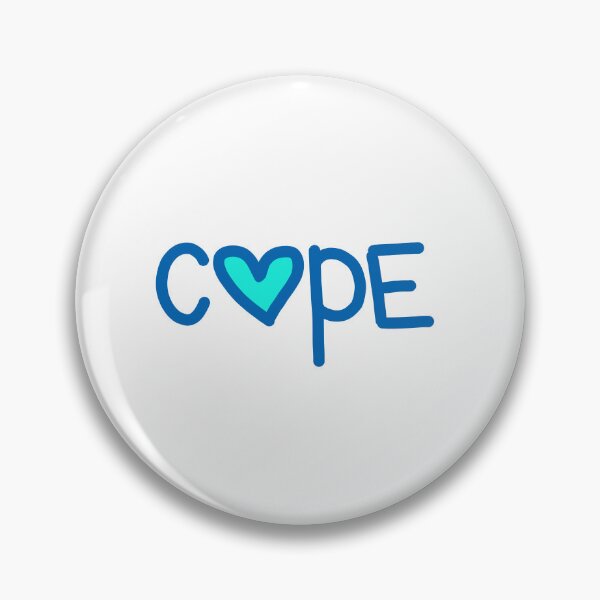 Item preview, Cope in Blue Love Hearts  designed and sold by Memes N Lore .
