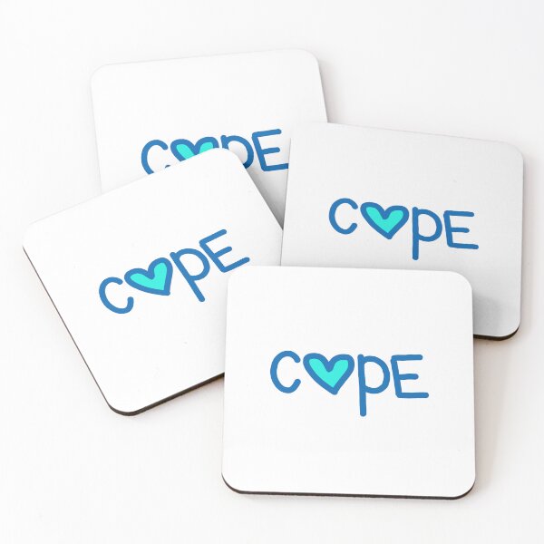 Item preview, Cope in Blue Love Hearts  designed and sold by Memes N Lore .
