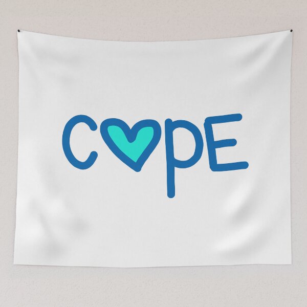 Item preview, Cope in Blue Love Hearts  designed and sold by Memes N Lore .