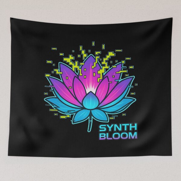 Item preview, Synth Bloom Digital Lotus Art designed and sold by MysticArtisan.