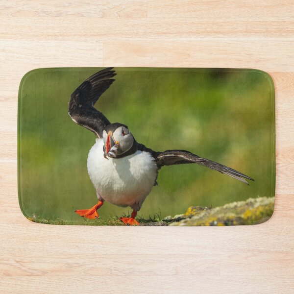 Item preview, A Puffin waving with a beakful of fish designed and sold by TravellingFatmn.