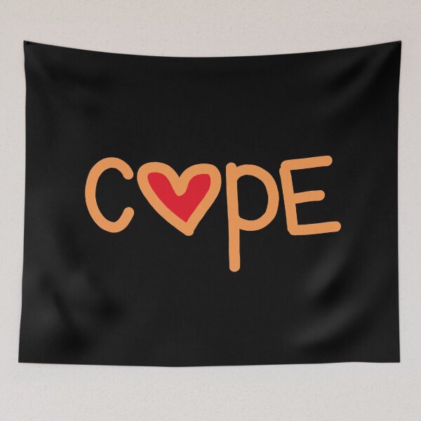 Item preview, Cope in Orange Love Hearts  designed and sold by Memes N Lore .