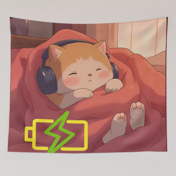 Item preview, Kitten Recharging – Sensory Self-Care and Rest designed and sold by CeciliaGomezArt.