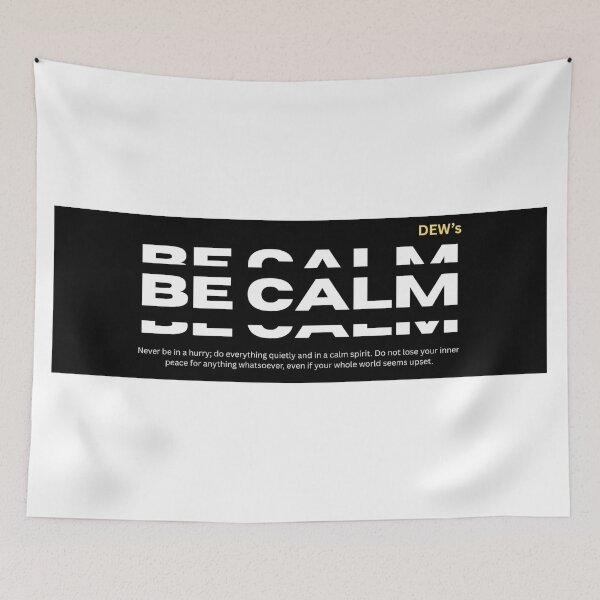 Item preview, Be Calm Motivational Wall Art Poster Print designed and sold by Dew's.