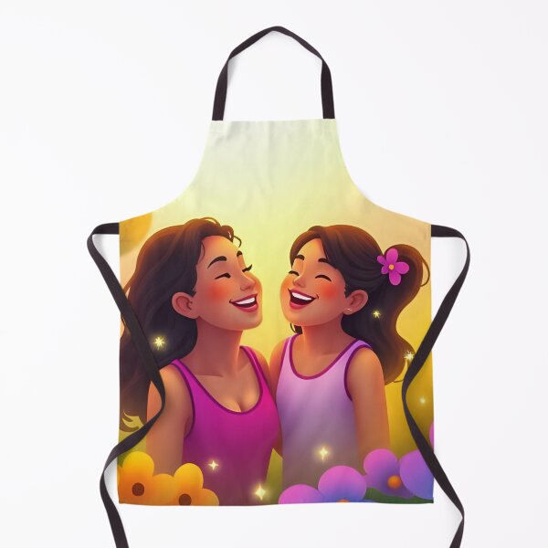 Item preview, Mother and daughter laughing – Love that embraces the soul designed and sold by CeciliaGomezArt.