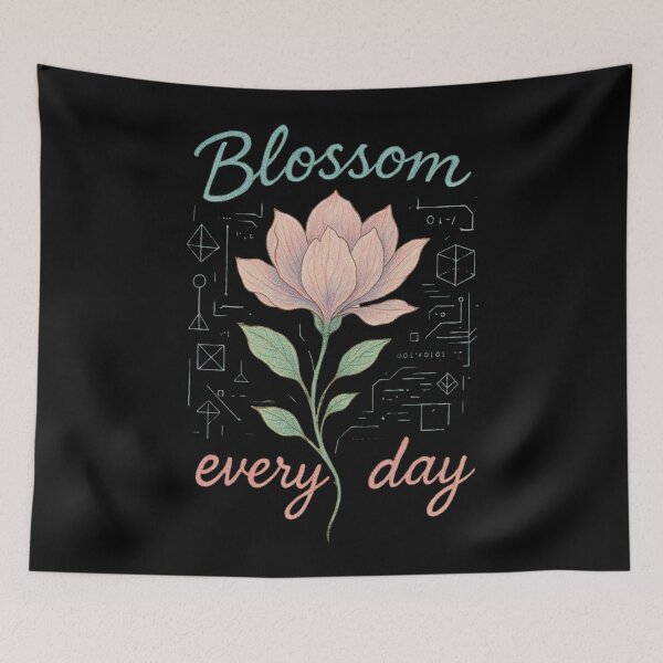 Item preview, Blossom Every Day – Artistic T-Shirt Design designed and sold by Design_Your_Day.