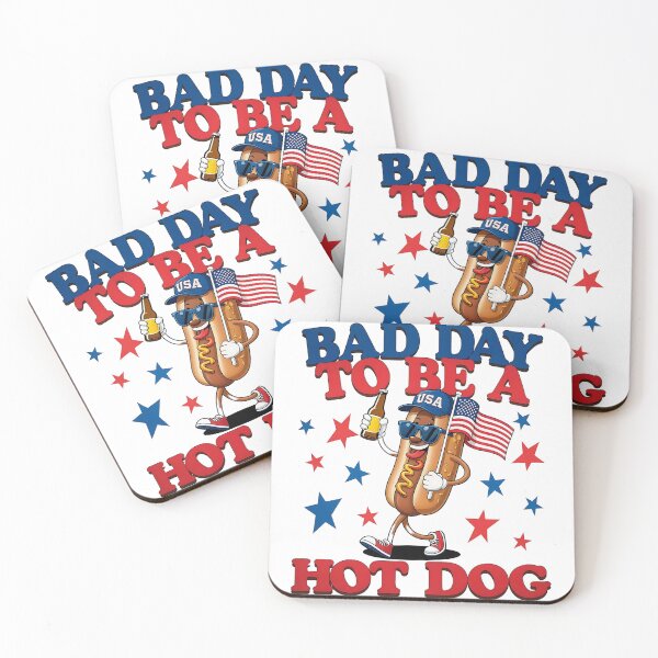 Item preview, Bad Day to Be a Hot Dog Funny Design designed and sold by tarzbol.