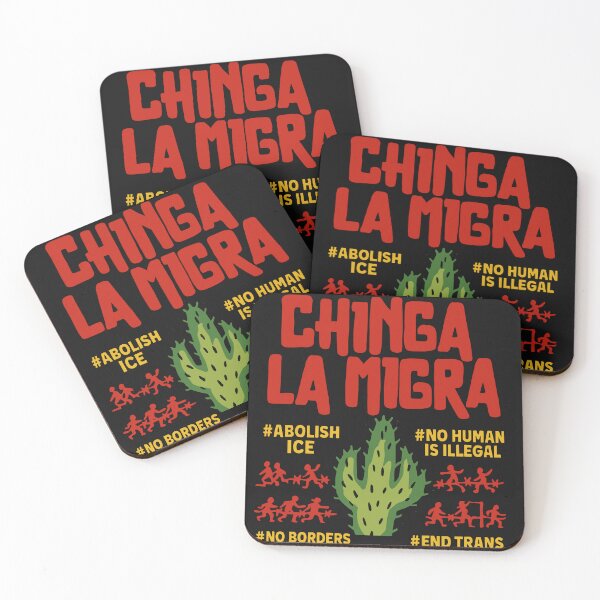 Item preview, Chinga La Migra  Abolish Ice No Human Is Illegal  designed and sold by Addictive design.