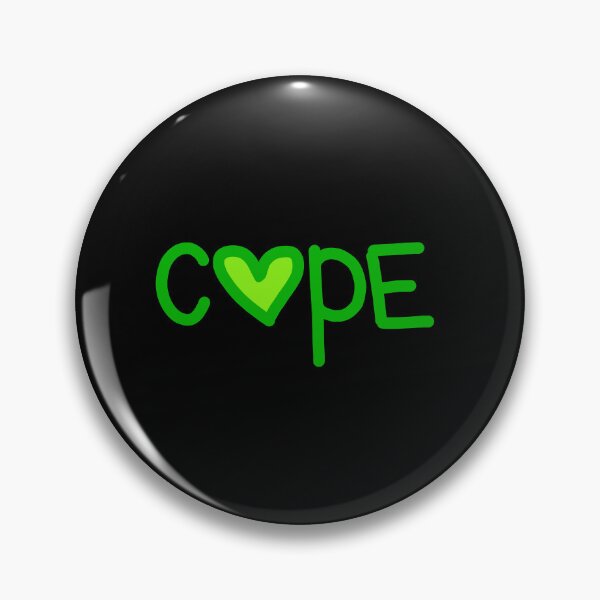 Item preview, Cope in Green Love Hearts  designed and sold by Memes N Lore .