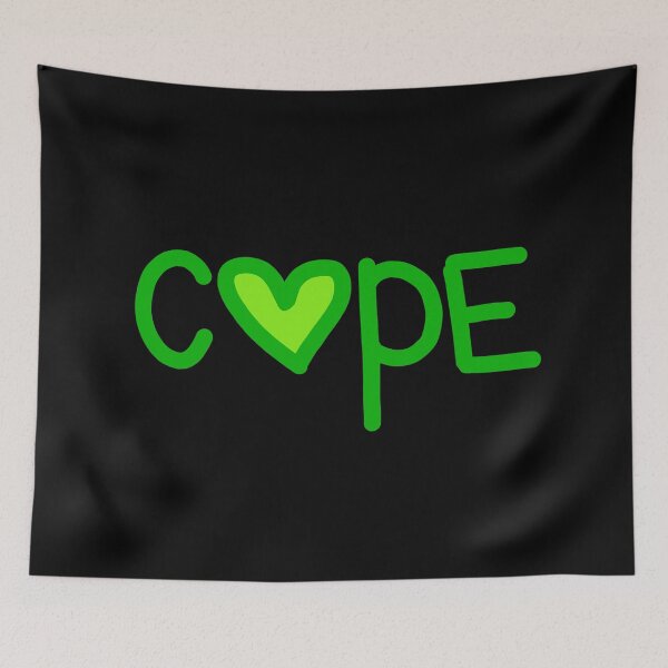 Item preview, Cope in Green Love Hearts  designed and sold by Memes N Lore .