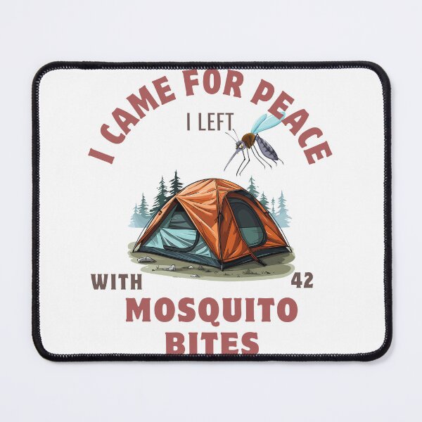 Item preview, Camping Peace... and 42 Mosquito Bites – Funny Outdoors Design designed and sold by sniffpad.