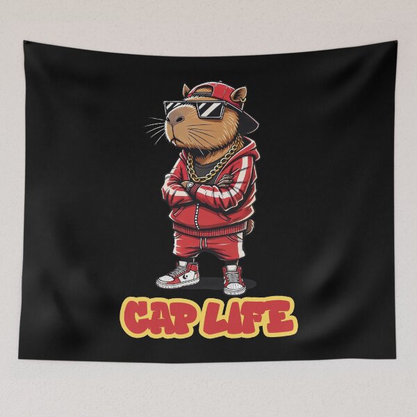 Item preview, Capybara Cap Life Hustler designed and sold by Victor Shadehorn.