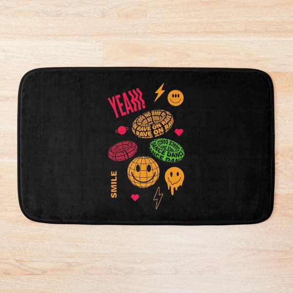 Item preview, Rave Doodle Party – Acid House, Smiley & Pixel Hearts Raver  designed and sold by paulo silveira.