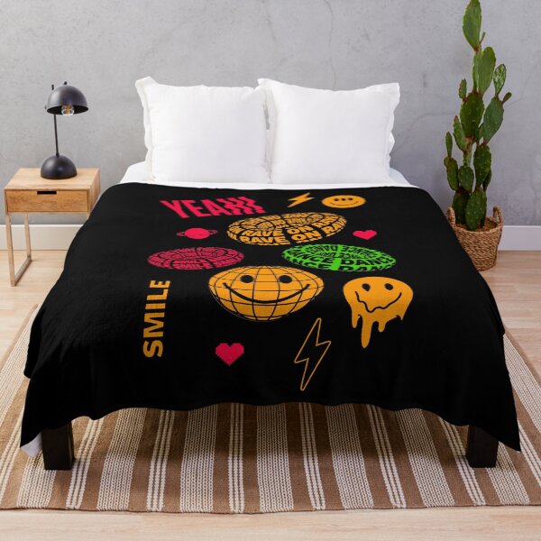 Item preview, Rave Doodle Party – Acid House, Smiley & Pixel Hearts Raver  designed and sold by paulo silveira.