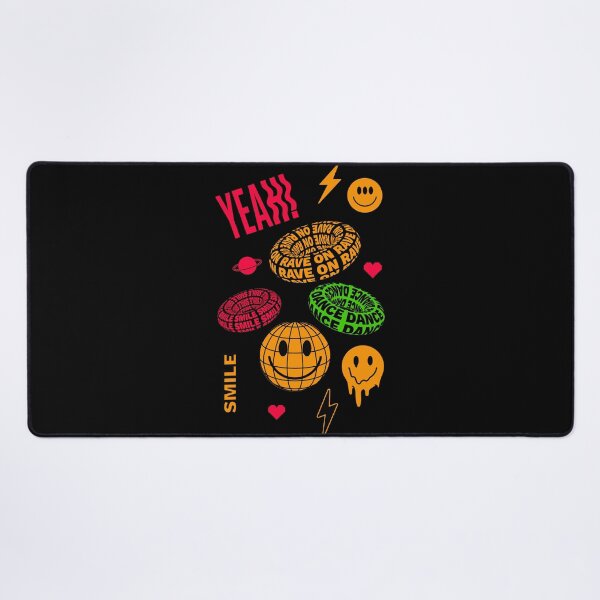 Item preview, Rave Doodle Party – Acid House, Smiley & Pixel Hearts Raver designed and sold by paulo silveira.
