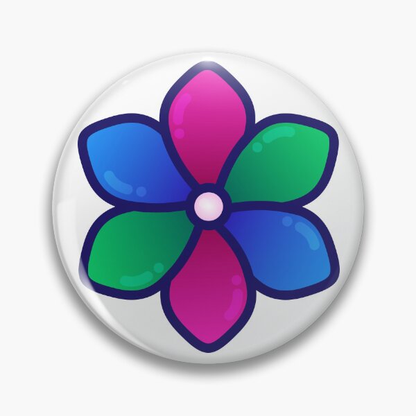 Item preview, Subtle Polysexual Pride Flower designed and sold by emh898.