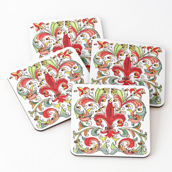 Item preview, Antique Florentine Paper with a Fleur de Lis designed and sold by Pixelchicken.