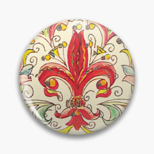 Item preview, Antique Florentine Paper with a Fleur de Lis designed and sold by Pixelchicken.