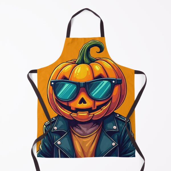 Item preview, Cool Pumpkin with Jacket and Sunglasses – Stylish Halloween Character Illustration designed and sold by PureVibeStudio.