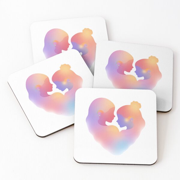 Item preview, Connected by the heart – Mother and daughter with hearing implants designed and sold by CeciliaGomezArt.