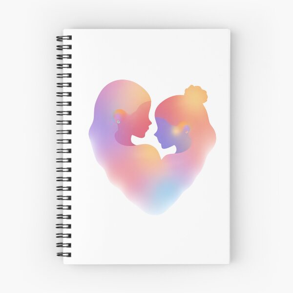 Item preview, Connected by the heart – Mother and daughter with hearing implants designed and sold by CeciliaGomezArt.