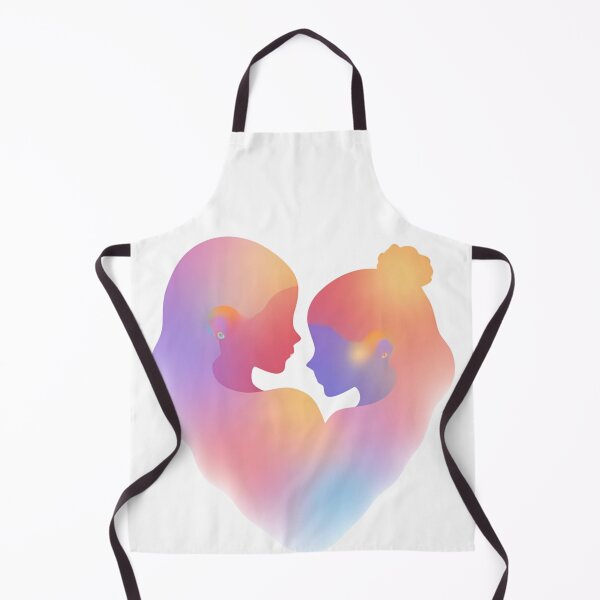 Item preview, Connected by the heart – Mother and daughter with hearing implants designed and sold by CeciliaGomezArt.