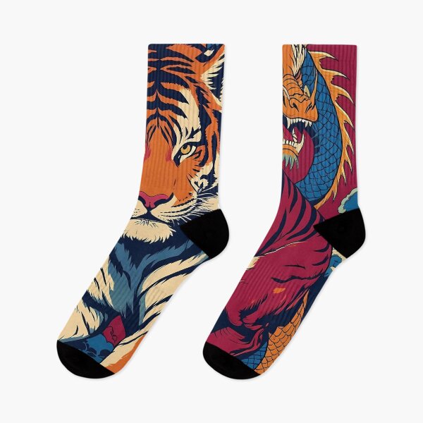 Item preview, The Tiger and the Dragon - Japanese style art - Scythianshead design  designed and sold by Scythianshead .