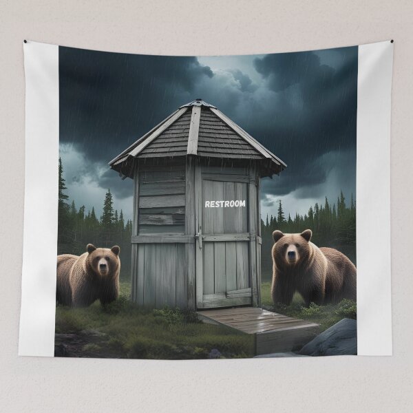 Item preview, Wilderness Restroom- You Might Want to Hold It designed and sold by sniffpad.