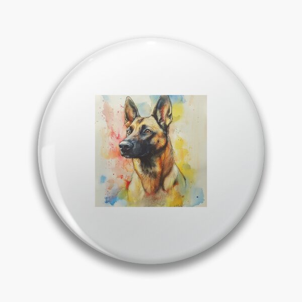 Item preview, Watercolor Malinois 1 designed and sold by HalsandTyCustom.