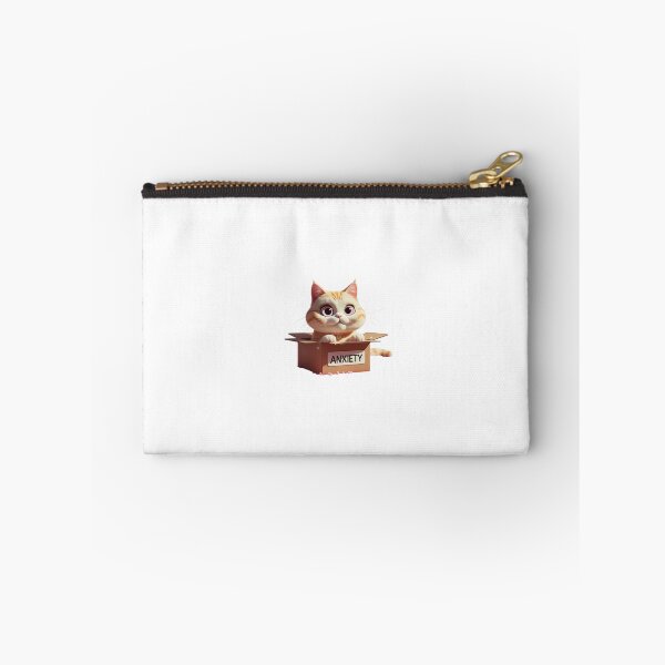 Item preview, Anxious but Make It Cute – Cat in a Box of Emotions designed and sold by Victoriella-v.