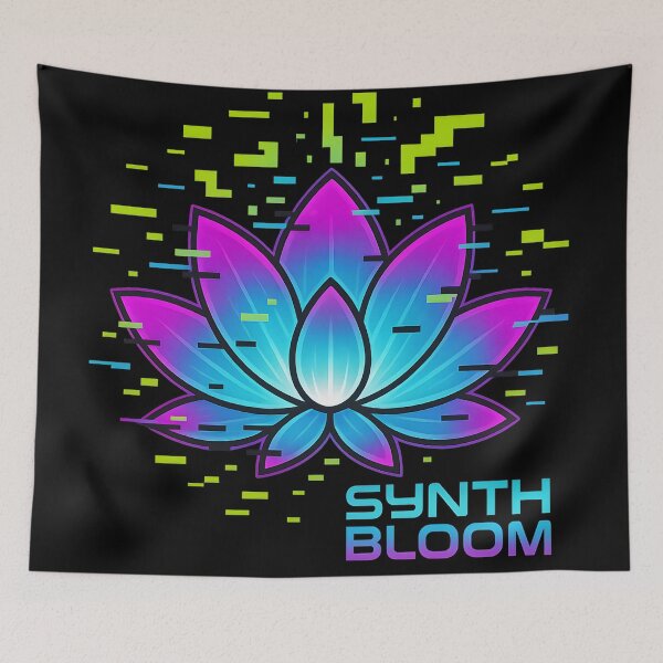 Item preview, Glitch Lotus Synth Bloom Art designed and sold by MysticArtisan.