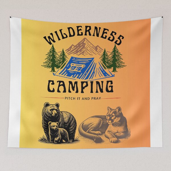 Item preview, Wilderness Camping – Pitch It and Pray designed and sold by sniffpad.