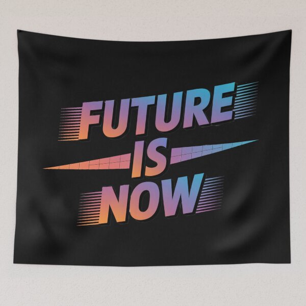 Item preview, Future Is Now:  Retro Futurism Gradient Typography designed and sold by elynne9.