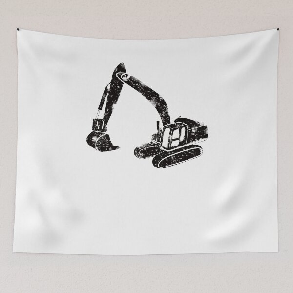 Item preview, Digger Construction Funny Cute Backhoe Bulldozer Black Big designed and sold by KNUXX Shop.