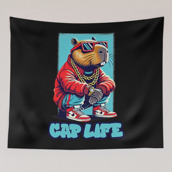 Item preview, Capy Drip Supreme Cap Life Capybara designed and sold by Victor Shadehorn.