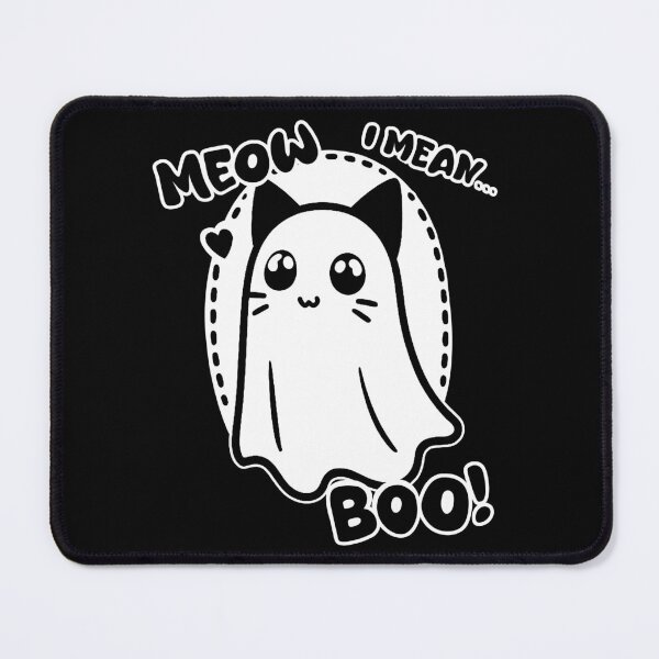 Item preview, Meow, I mean.. Boo! Halloween Ghost Cat designed and sold by FarieArt.