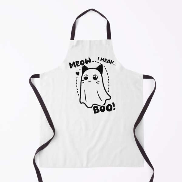 Item preview, Meow, I mean.. Boo! Halloween Ghost Cat designed and sold by FarieArt.