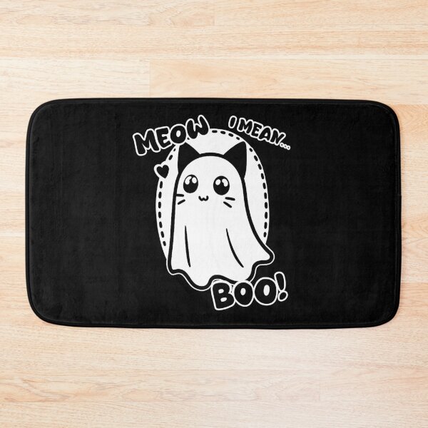 Item preview, Meow, I mean.. Boo! Halloween Ghost Cat designed and sold by FarieArt.