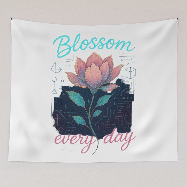 Item preview, Blossom Every Day – Artistic T-Shirt Design designed and sold by Design_Your_Day.