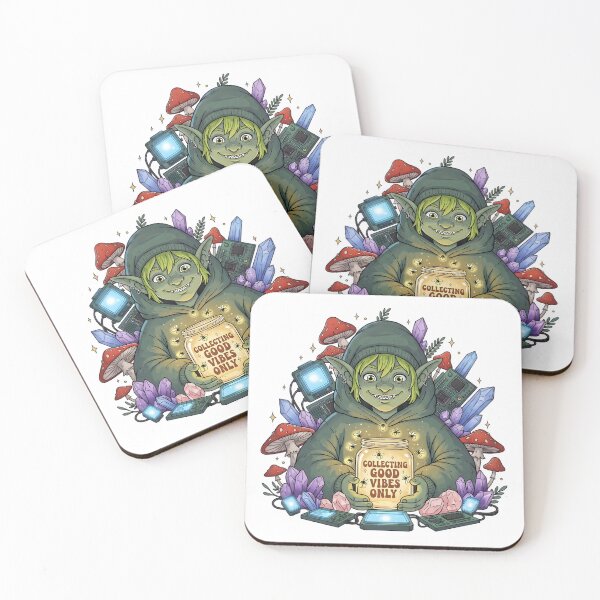 Item preview, Collecting Good Vibes Only - Goblincore Aesthetic Goblin Mode Art designed and sold by AnnDesignStudio.