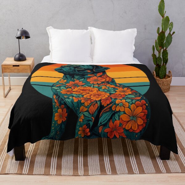 Item preview, Floral Retro Pug Art – Vibrant Psychedelic pug Design designed and sold by THISPUGVIBE.