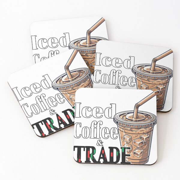 Item preview, Iced Coffee and Trade T shirt Design  designed and sold by Lidoverse.
